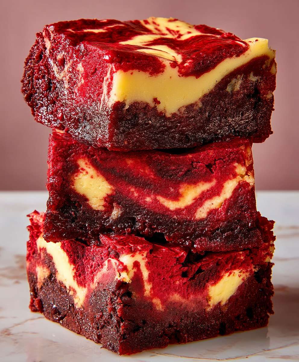 Red velvet cheesecake brownies