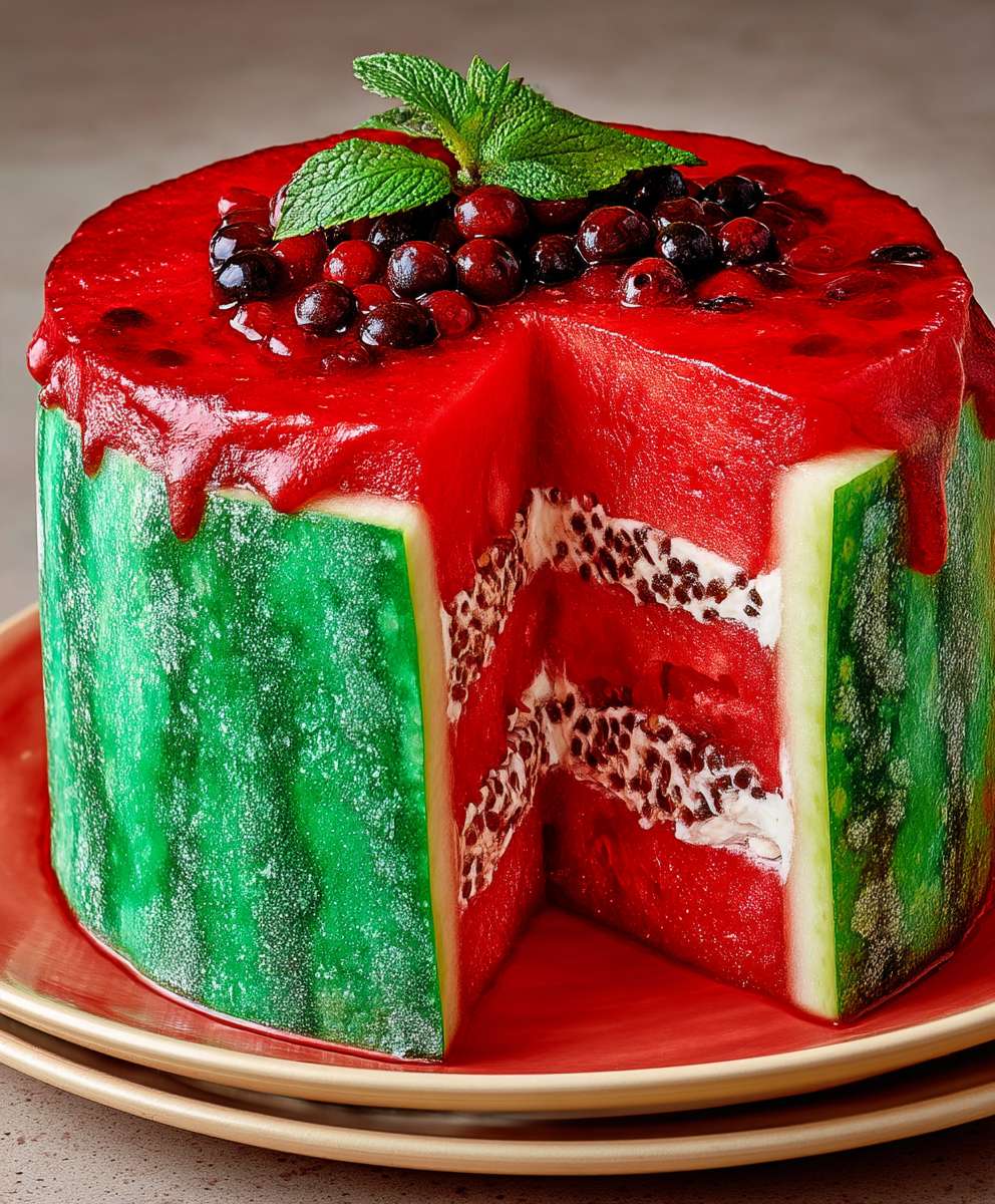 Watermelon cake