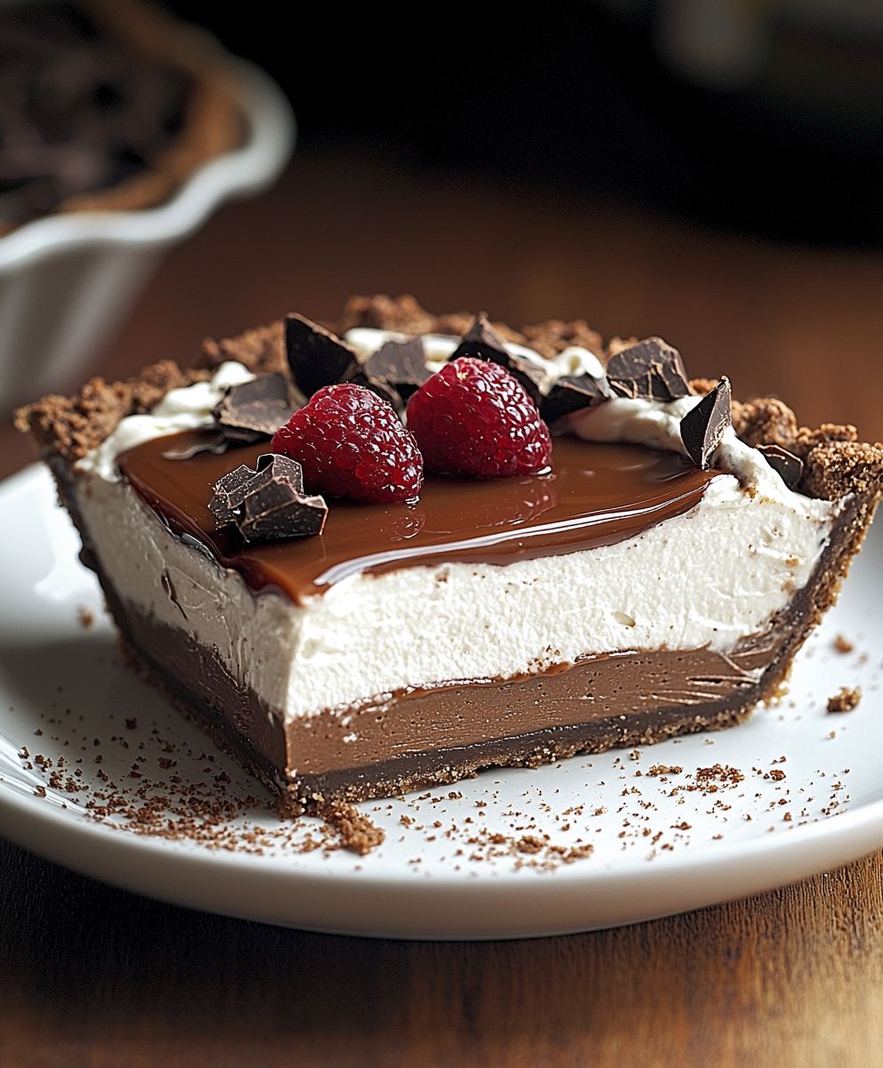 Chocolate Caramel Cream Pie