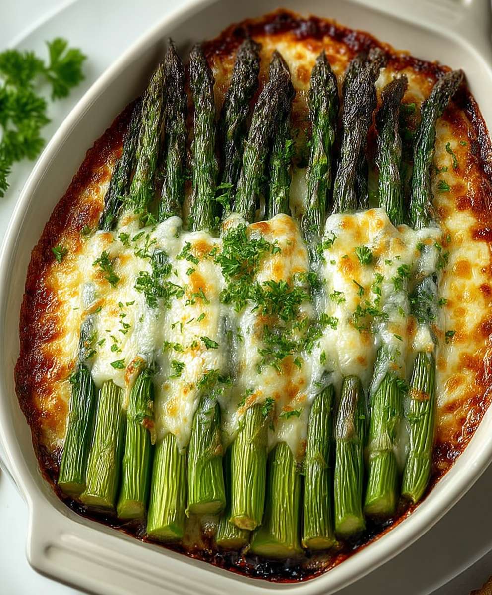 Cheesy Baked Asparagus