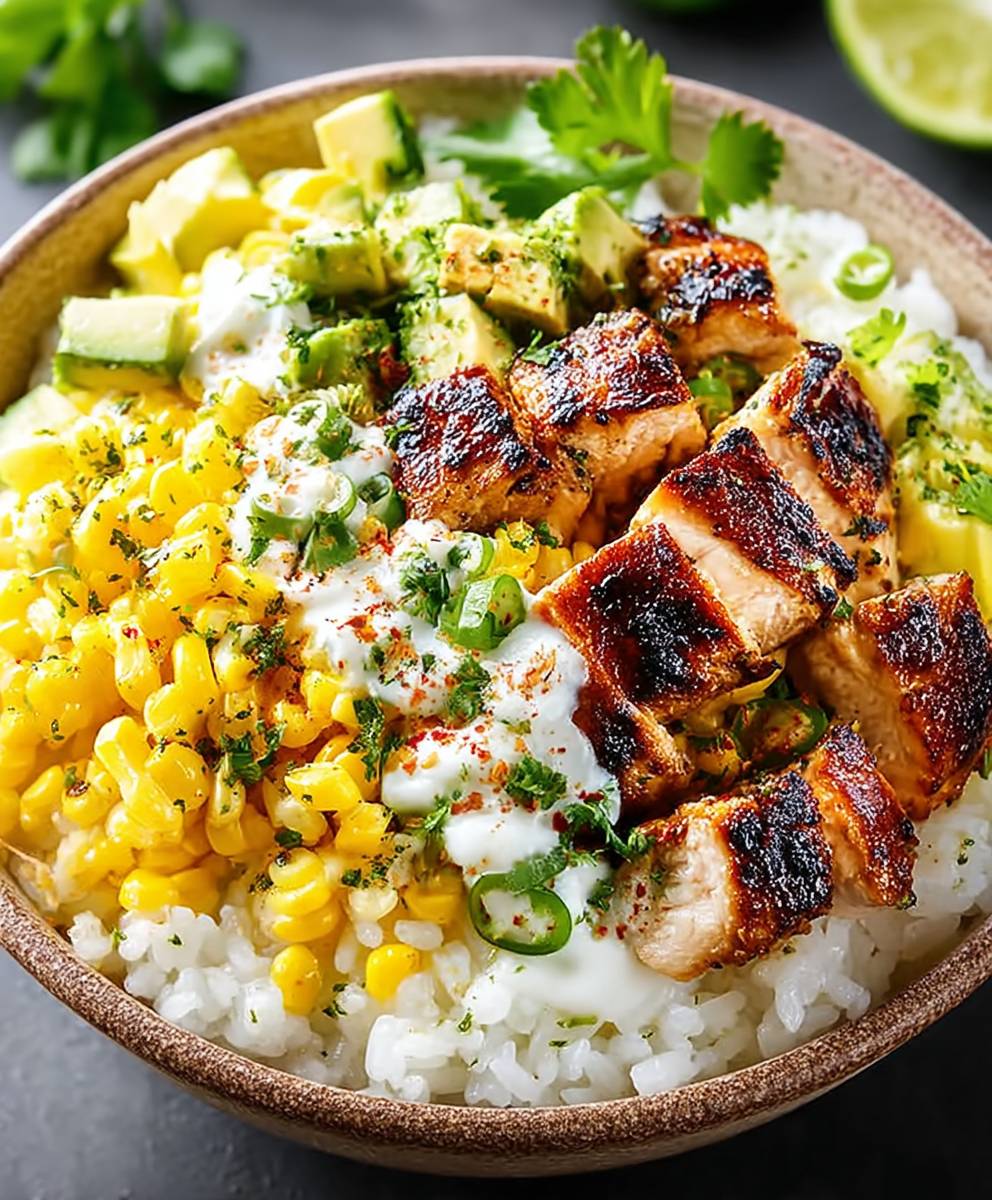 Street Corn Chicken Bowl