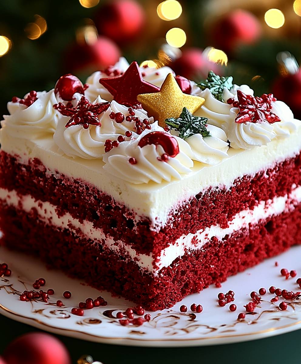 Christmas Red Velvet Cake