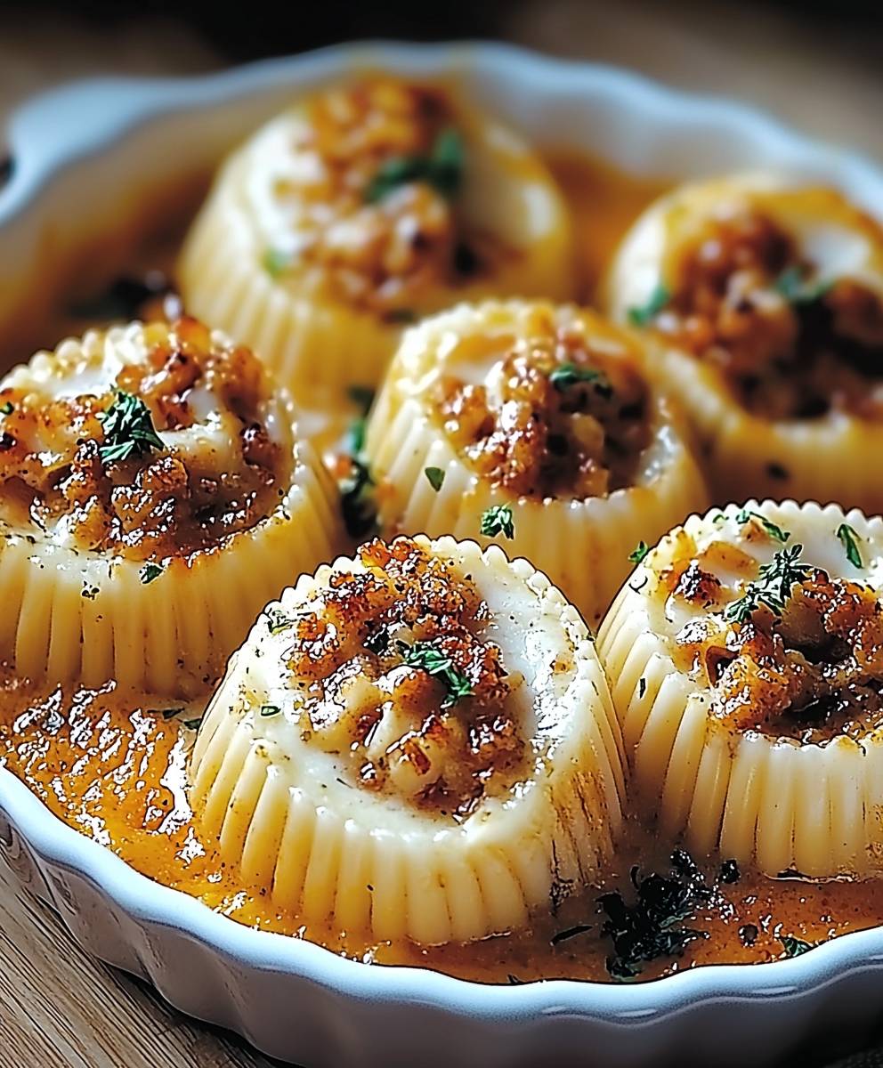 Beef and ricotta stuffed shells