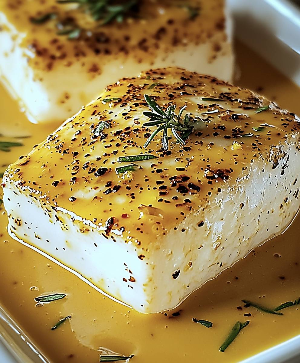 Baked Cod Mustard Lemon Cream