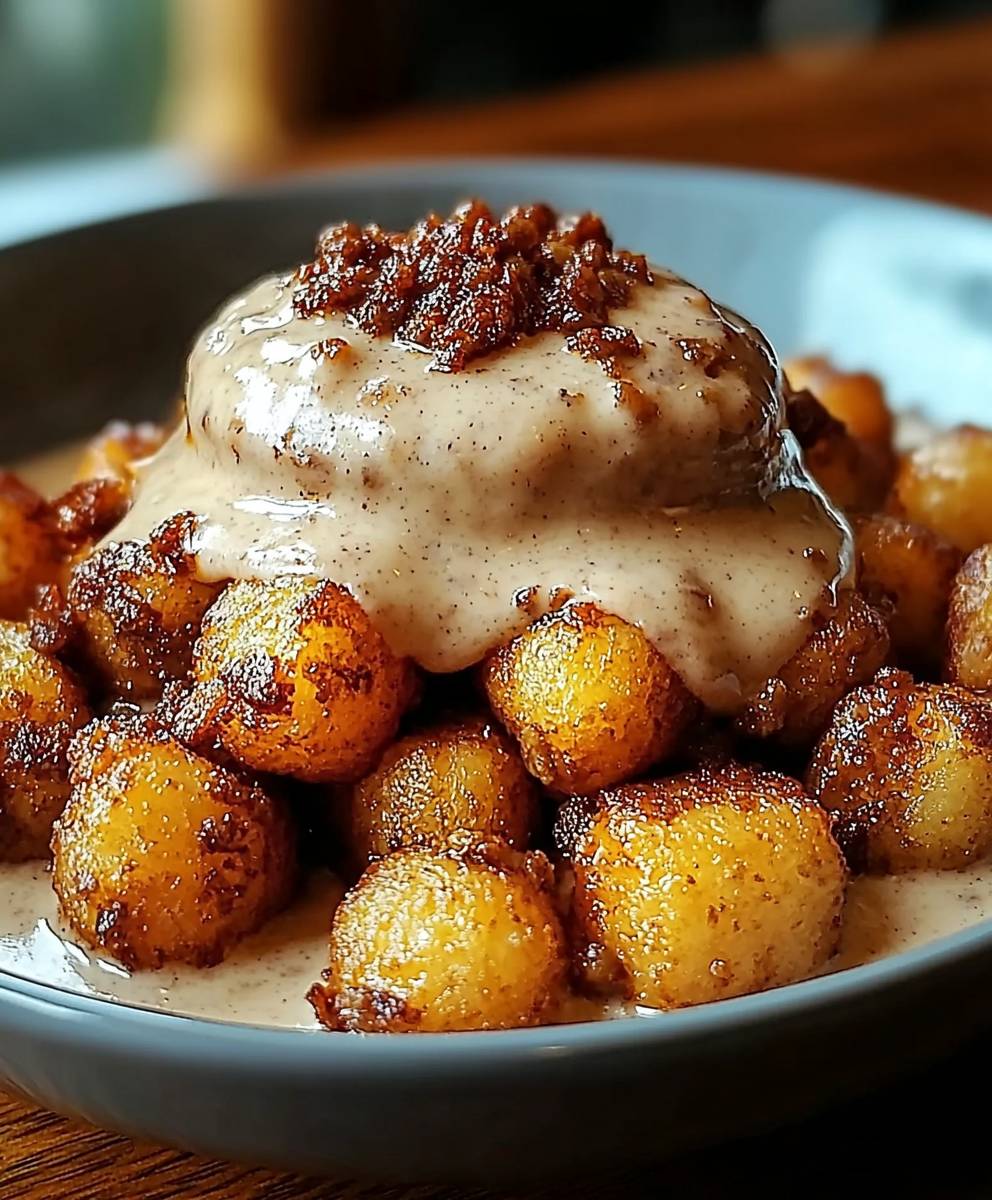 Tater tot breakfast bowl
