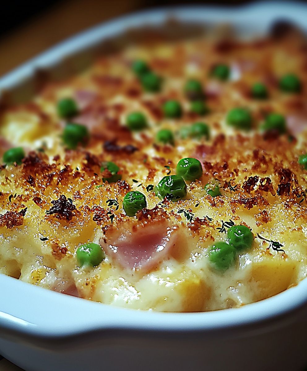 Poireaux au jambon gratin