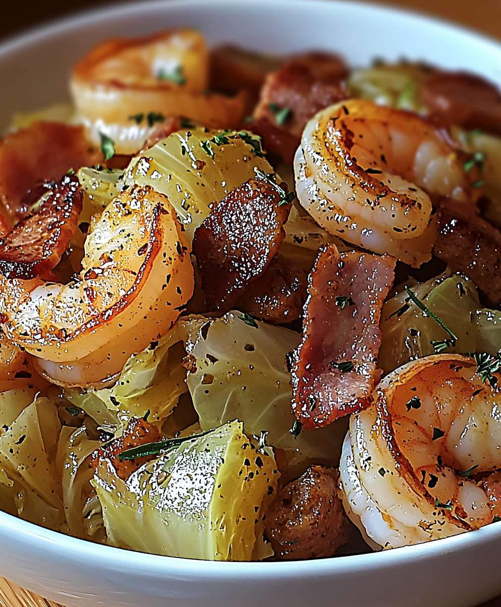 Fried Cabbage with Sausage