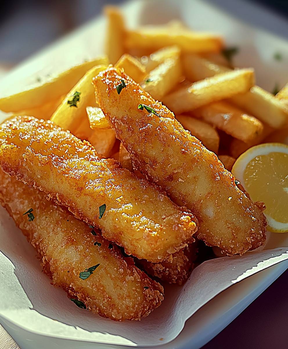 Fish fingers and chips