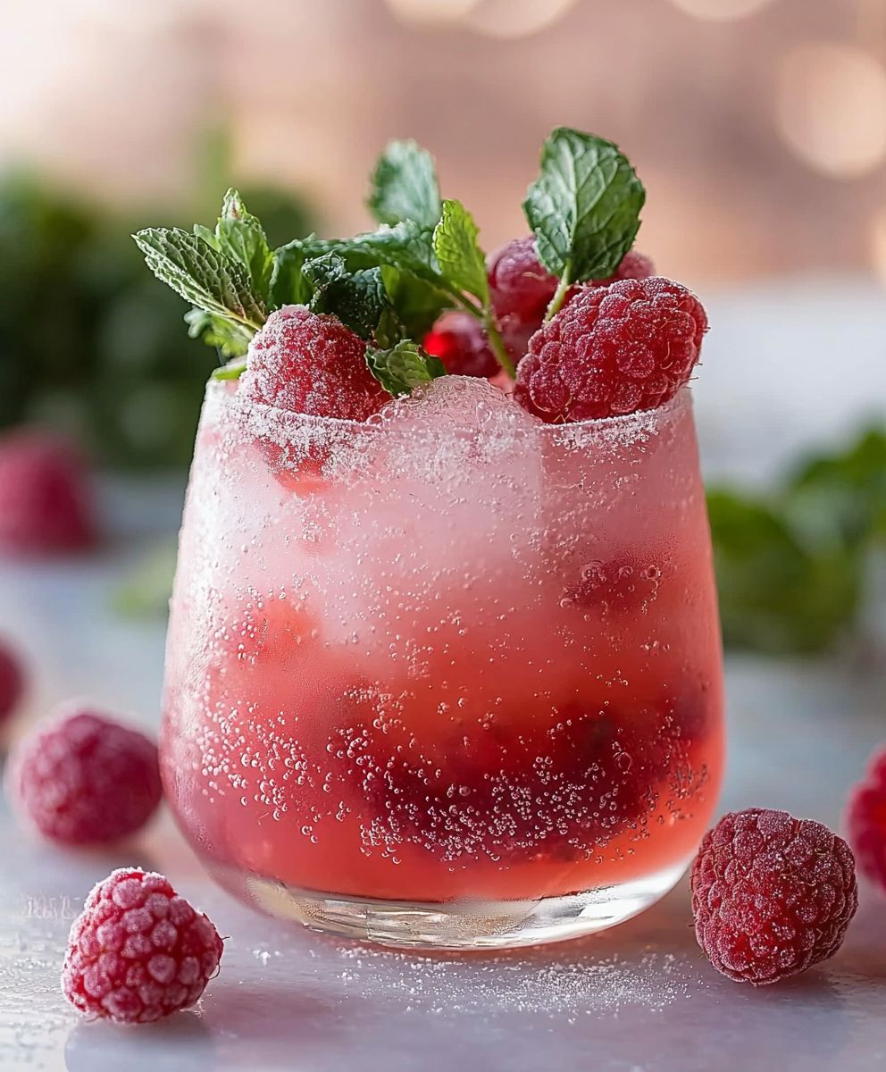 Raspberry Gin Fizz