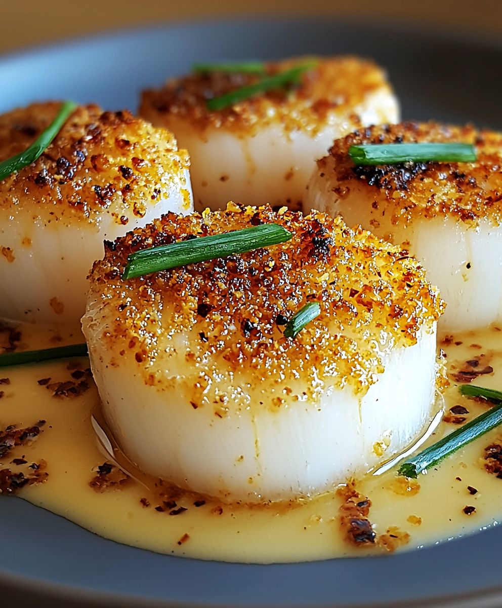 Panko Crusted Sea Scallops