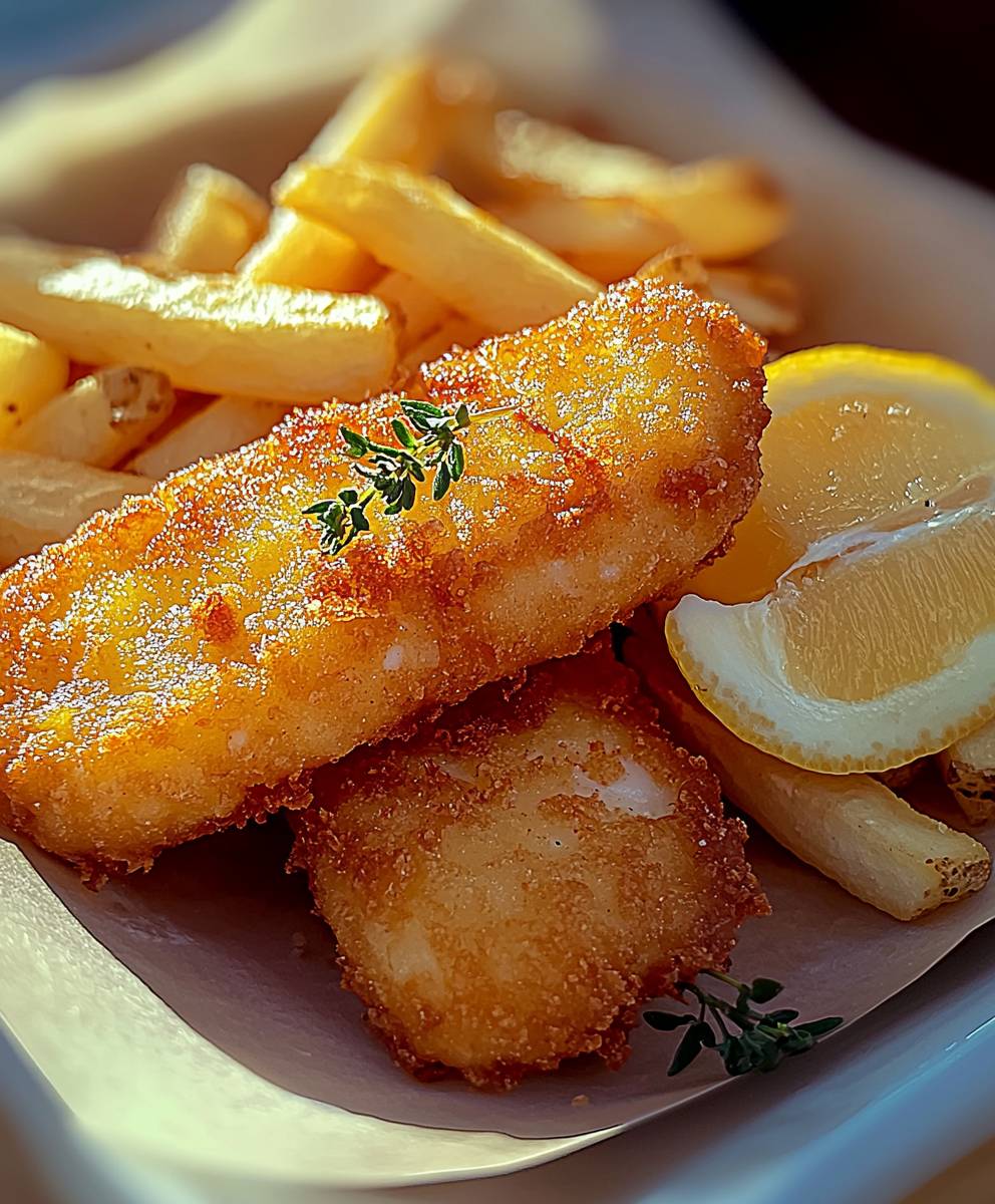 Fish fingers and chips