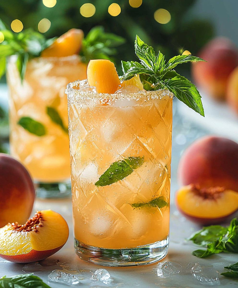 Ginger Peach Sparkler