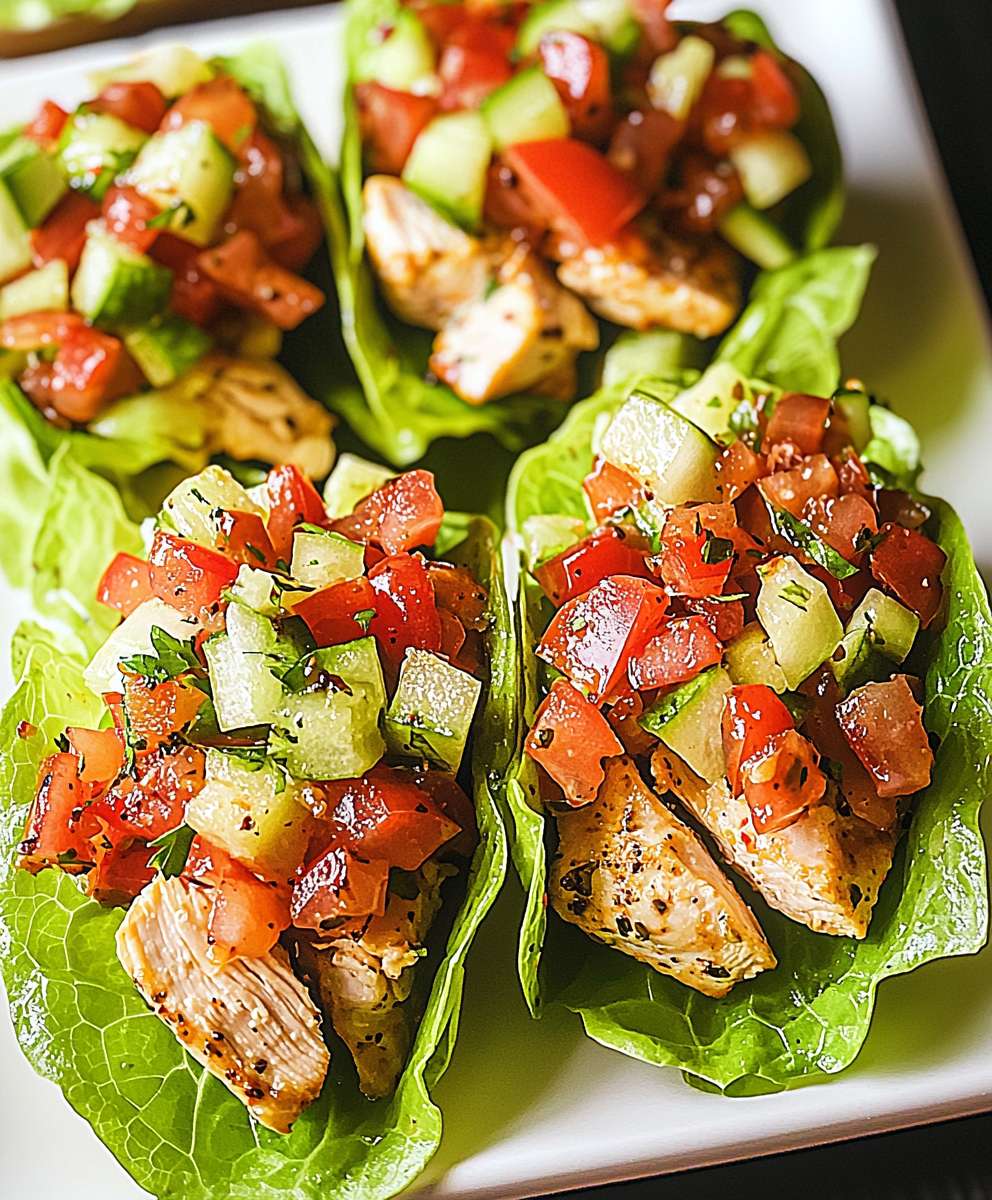 Chicken Club Lettuce Wraps