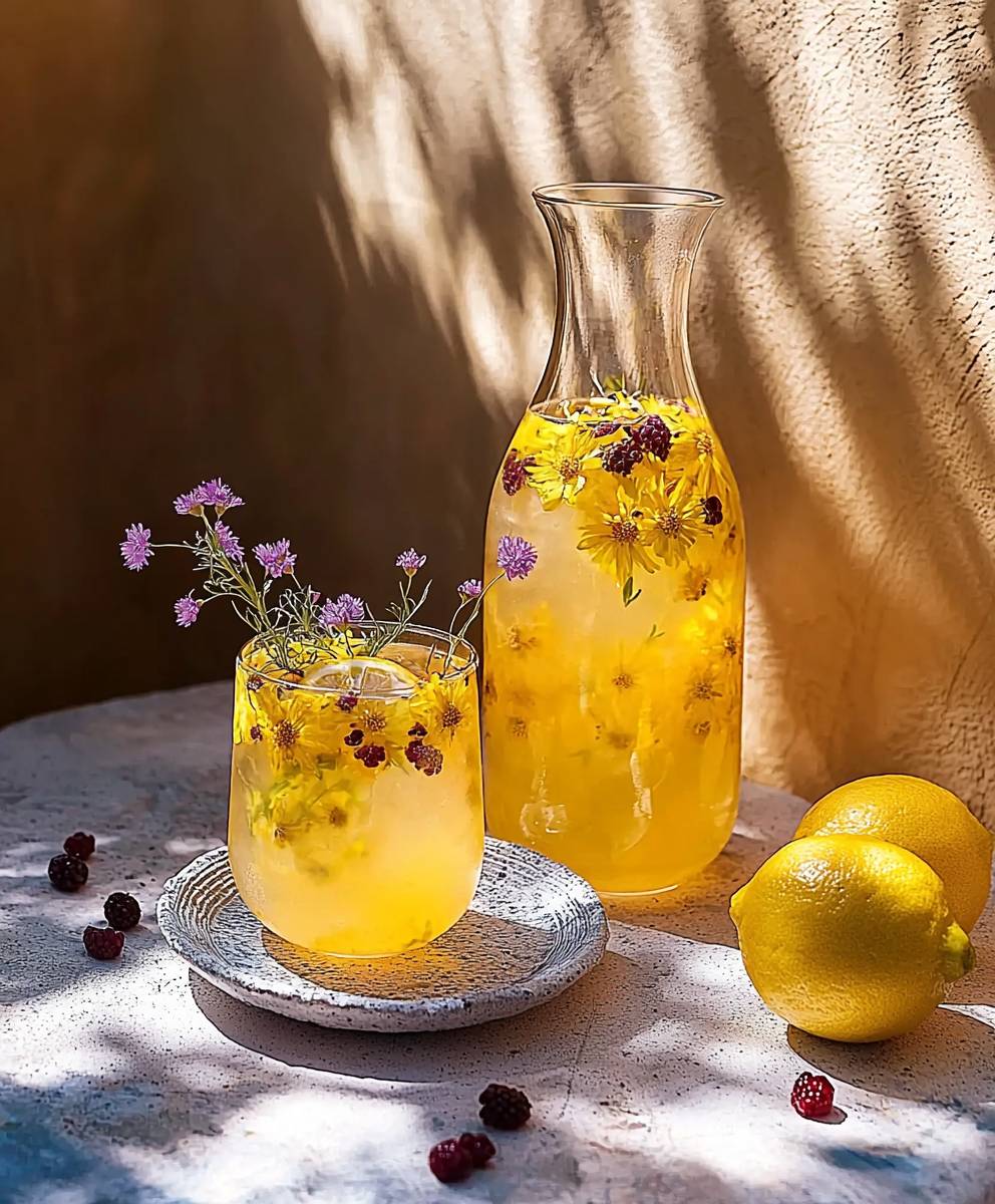 Wild flower berry lemonade
