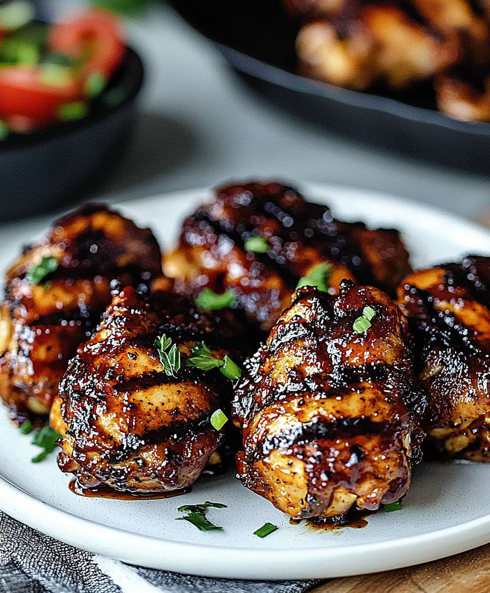 BBQ boneless chicken thighs