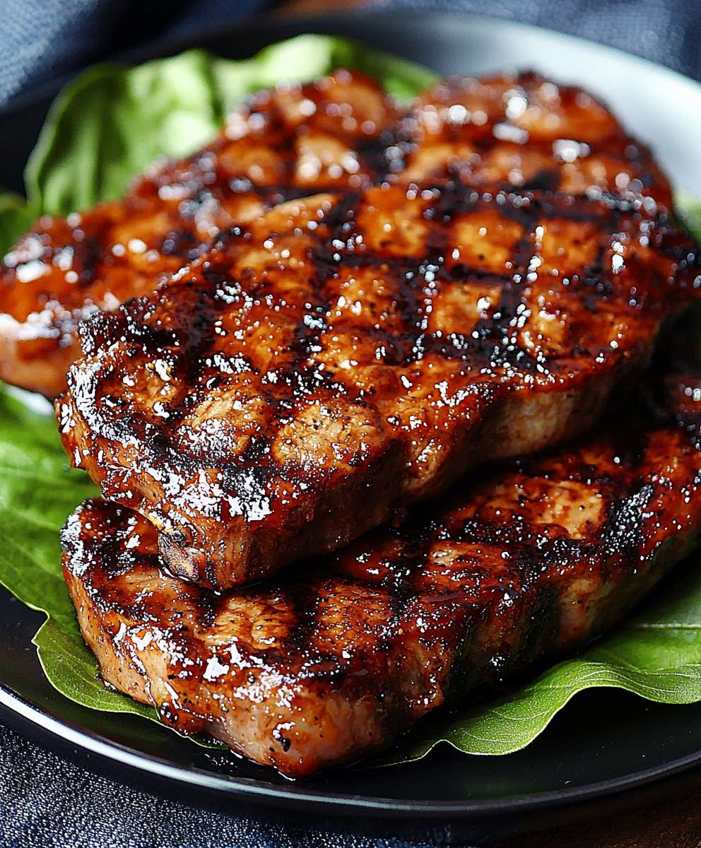 Barbecued Pork Steaks