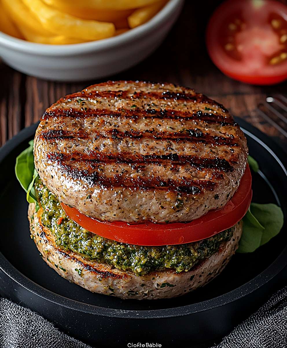 Pesto Turkey Burgers