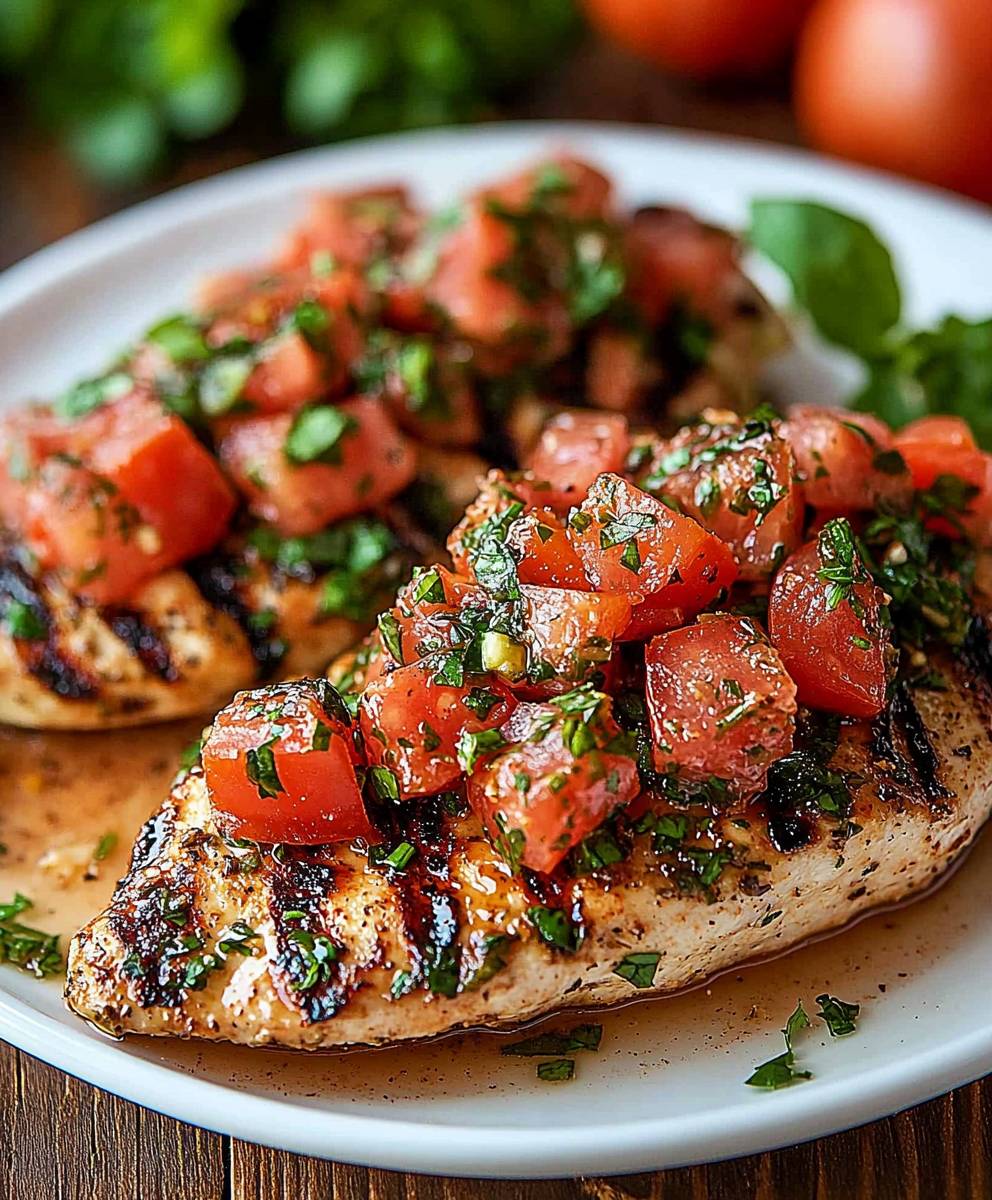 Bruschetta Chicken Grill