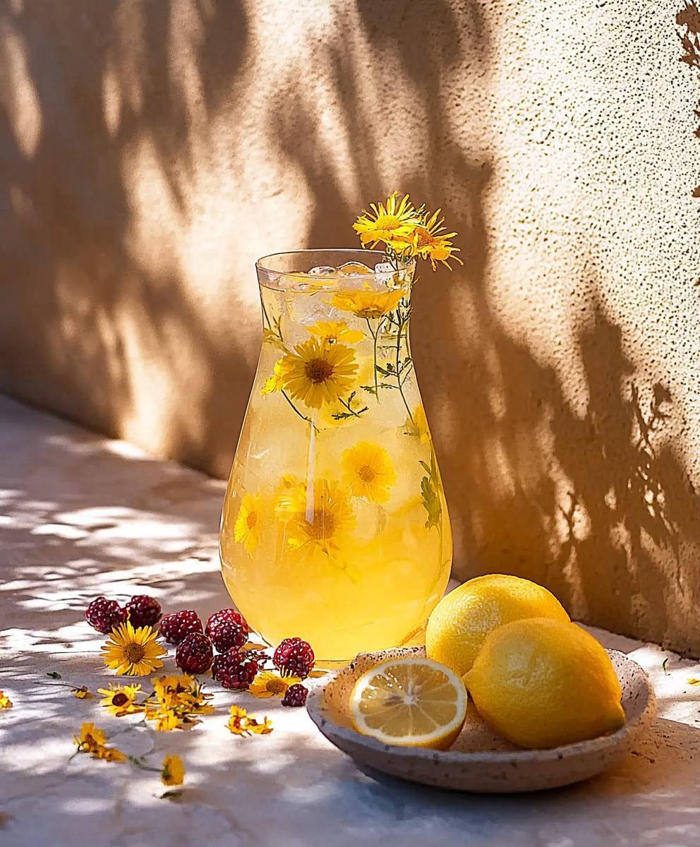 Wild flower berry lemonade