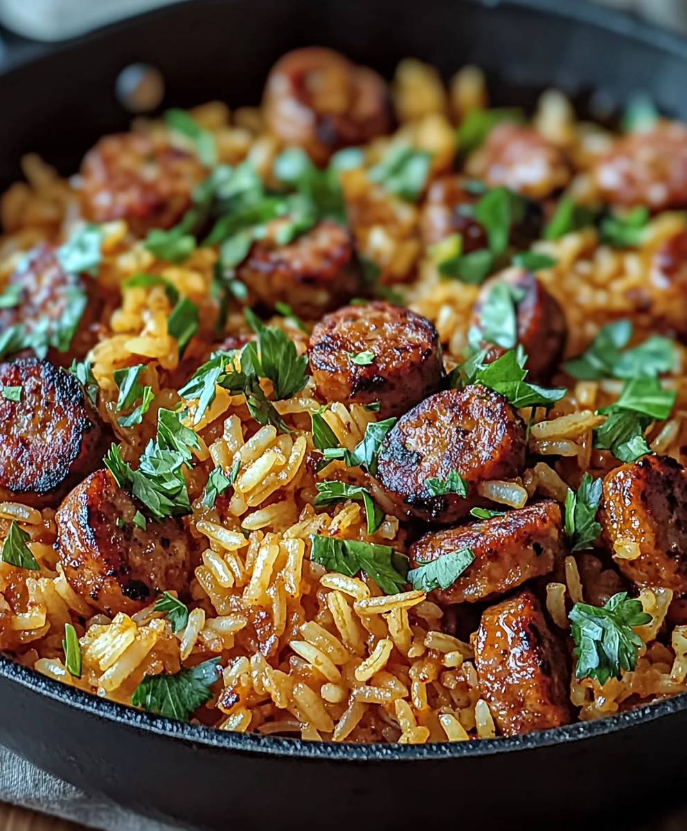 Cajun Sausage Rice Skillet