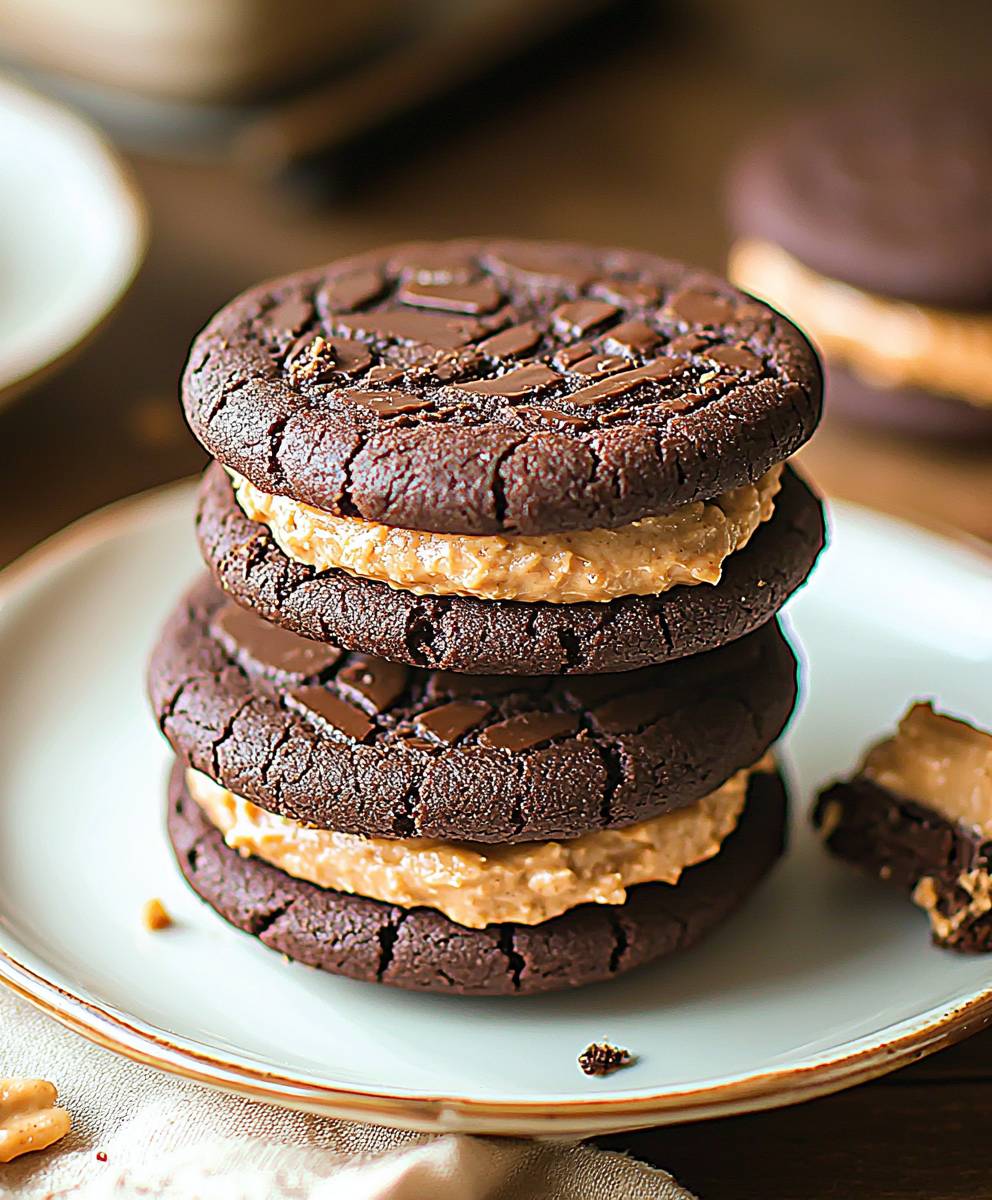 Chocolate peanut butter cookies