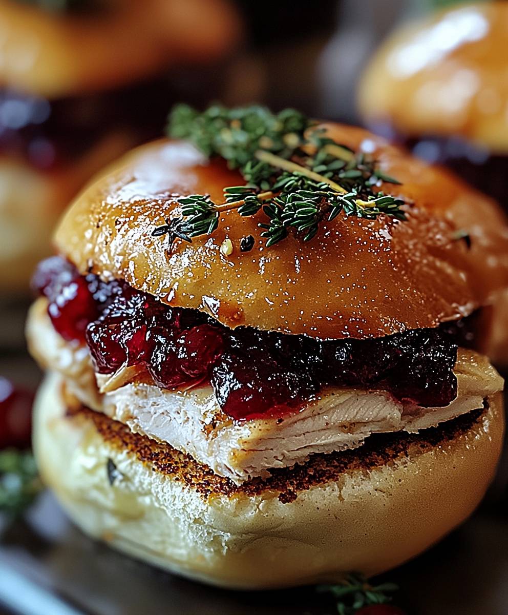 Cranberry Turkey Sliders