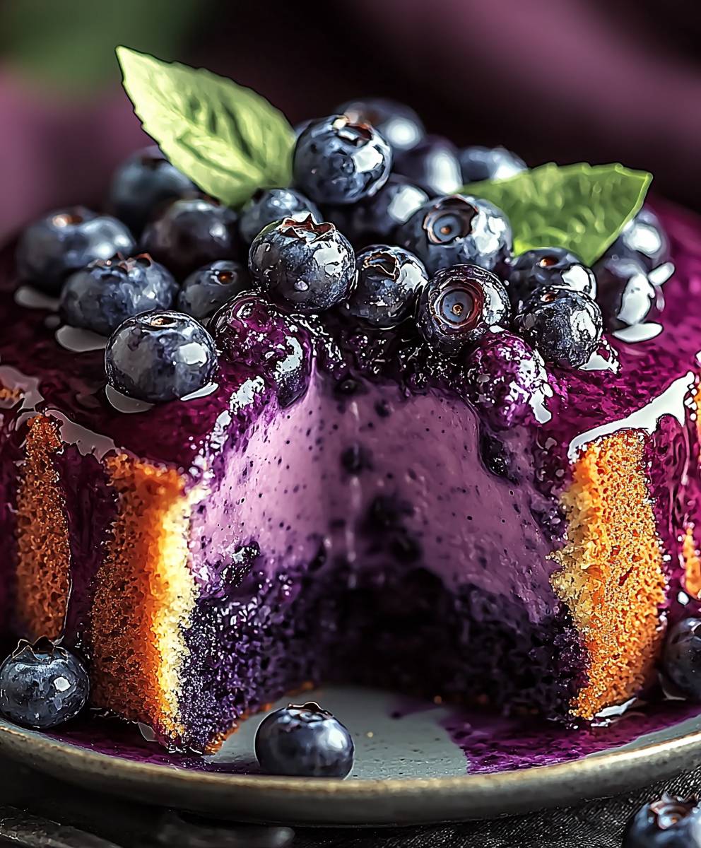 Blueberry Pudding Cake