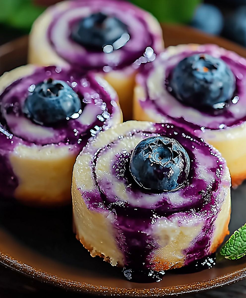 Blueberry cheesecake rolls