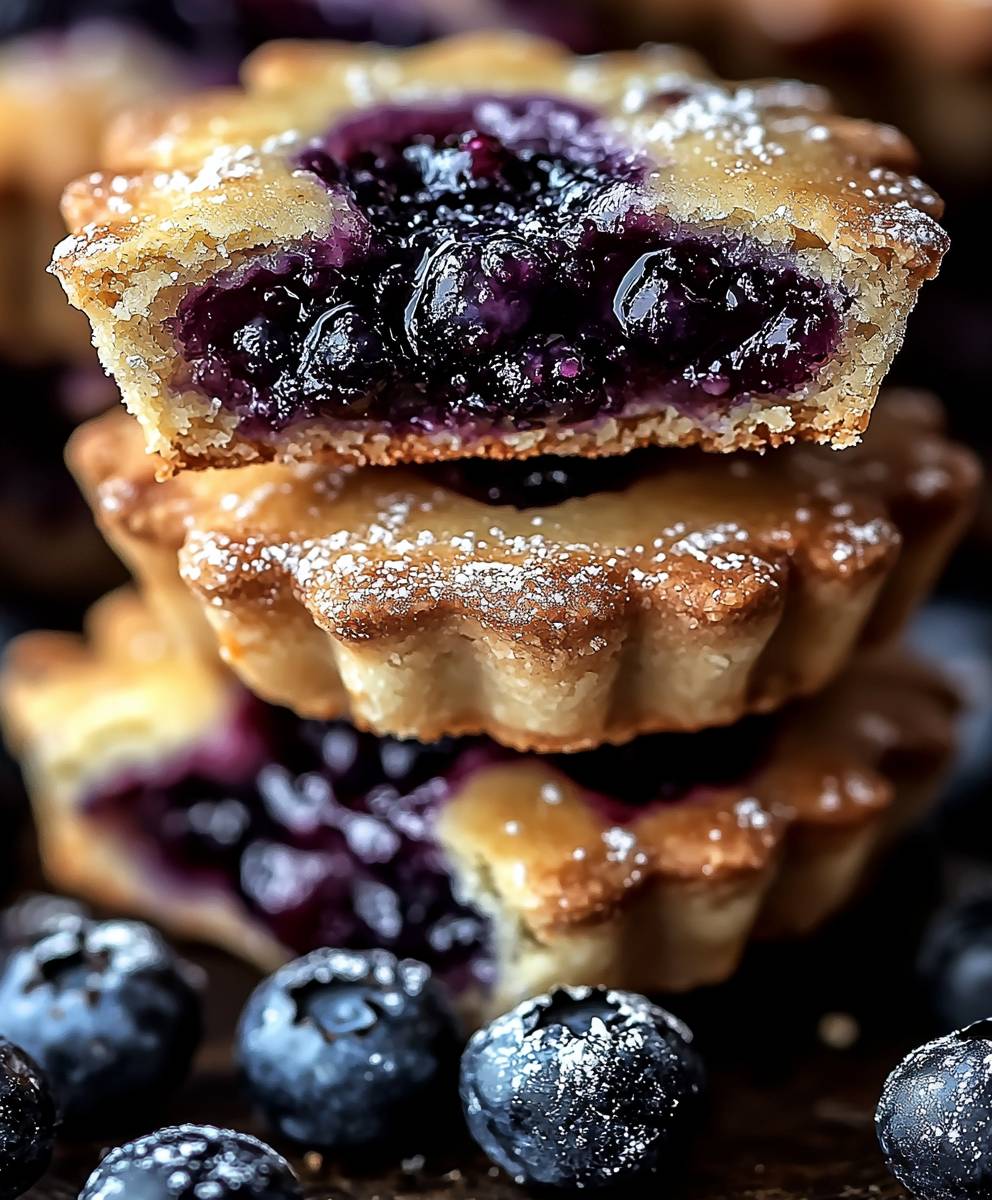 Blueberry pie cookies