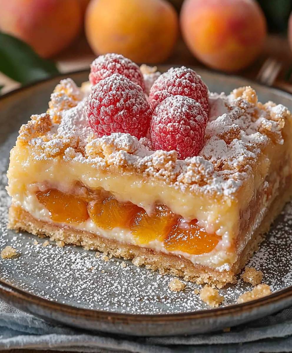 Apricot crumble cake