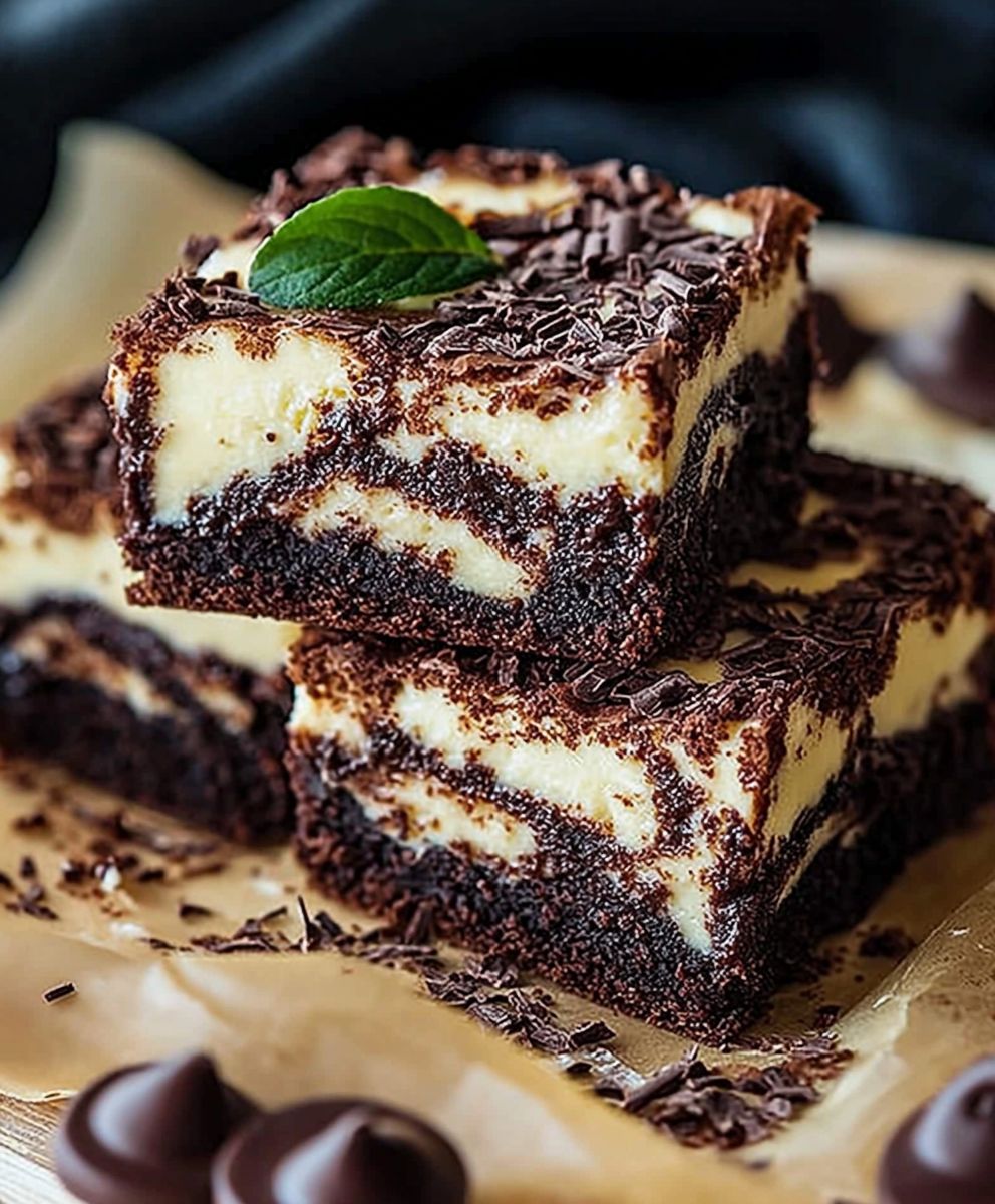 Chocolate cheesecake brownies
