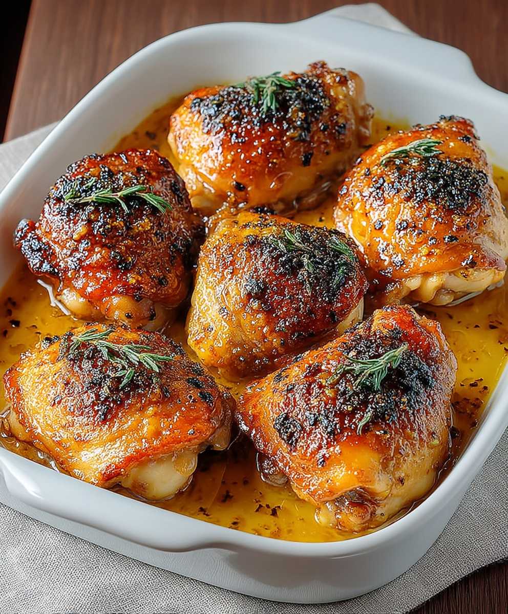 Honey Mustard Chicken Thighs