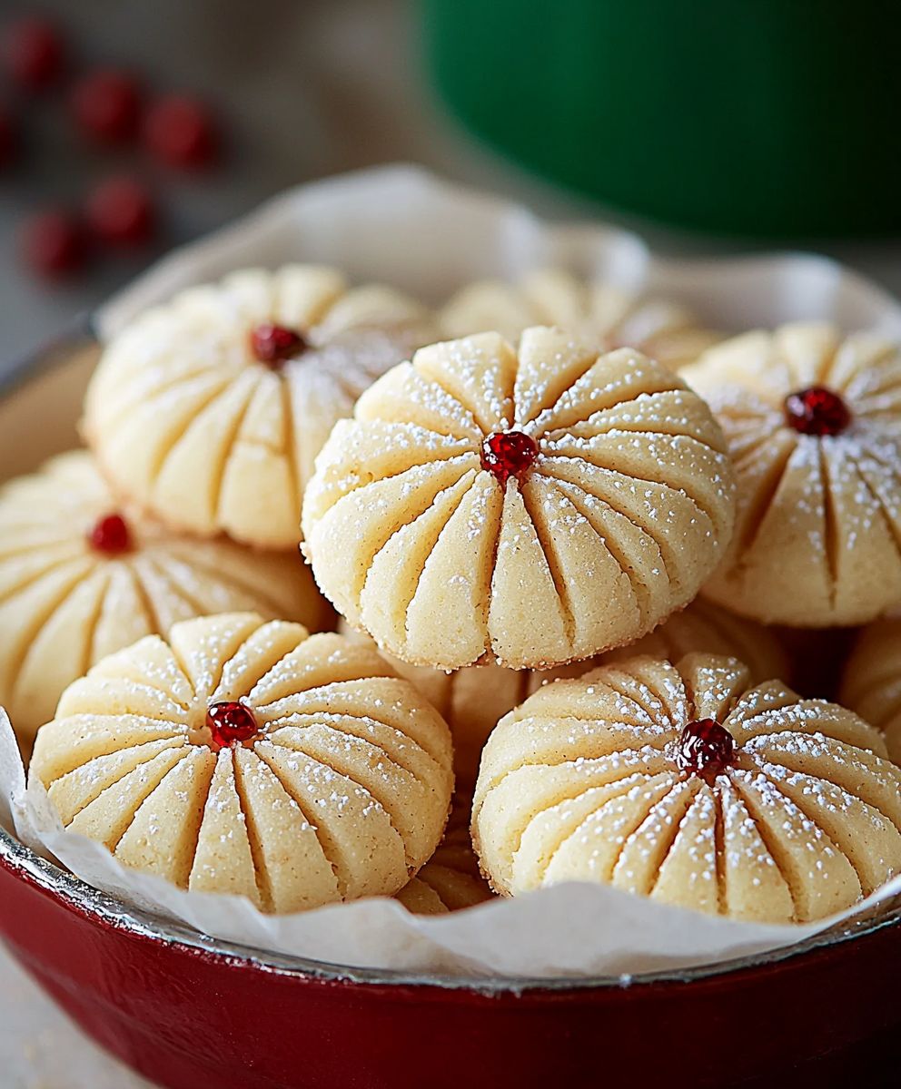 Whipped shortbread cookies