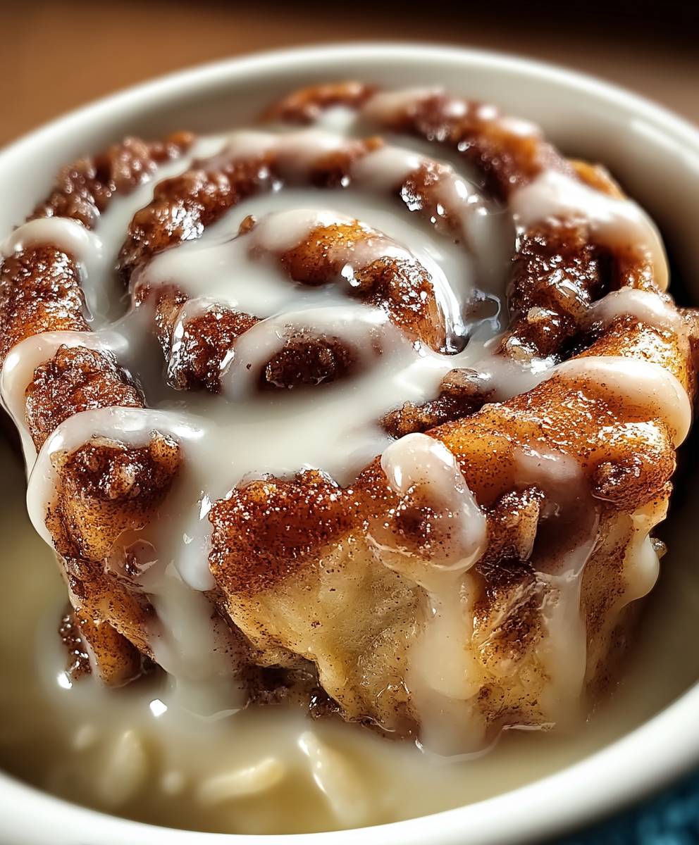 Crockpot cinnamon bun casserole