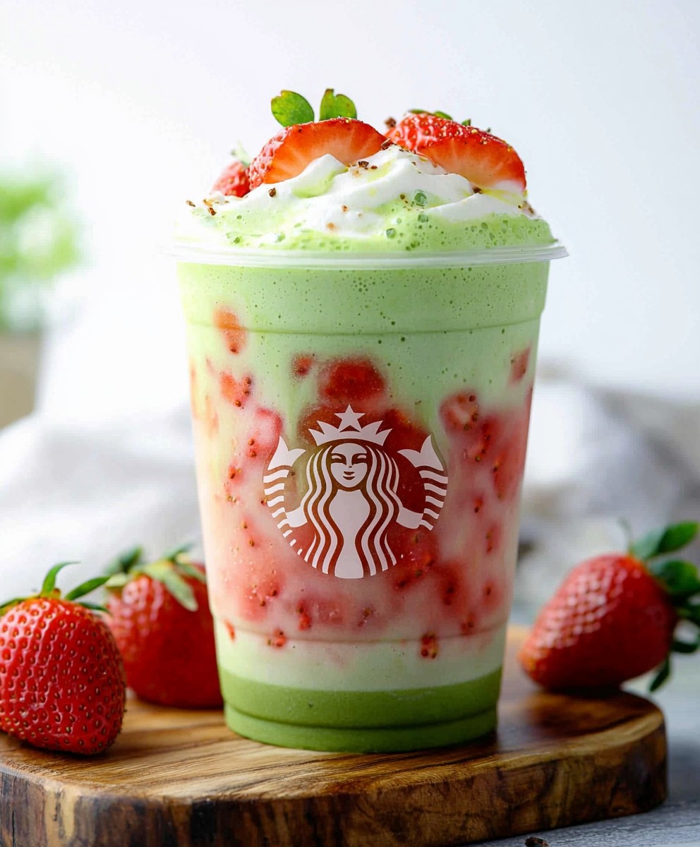 Strawberry Matcha Latte