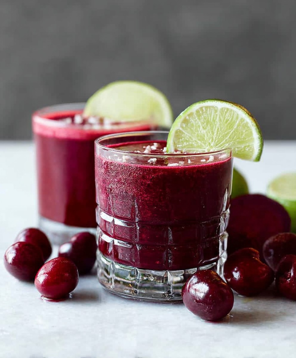 Cherry lime beet smoothie