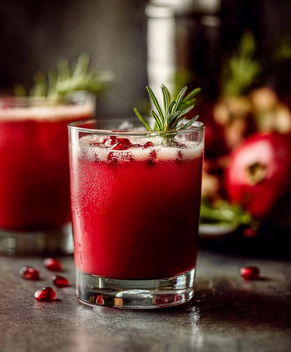 Apple cider pomegranate spritzer