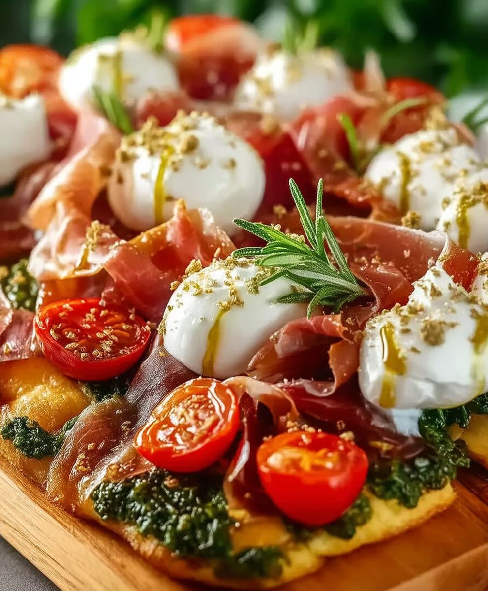 Prosciutto Burrata Flatbread