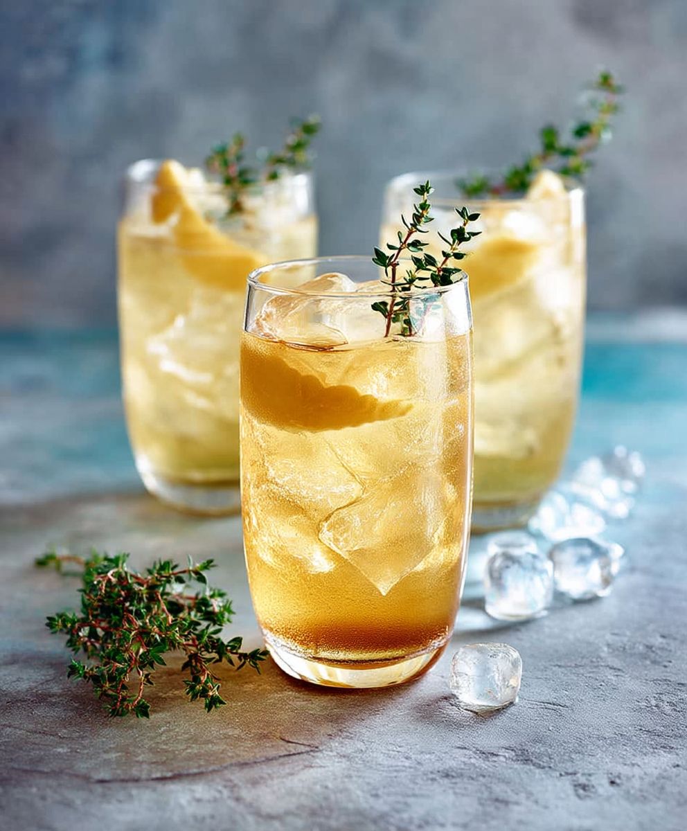 Whisky ginger cocktail