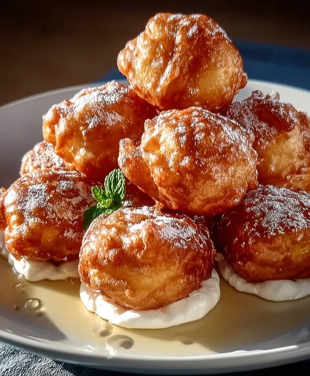Apple fritter bites