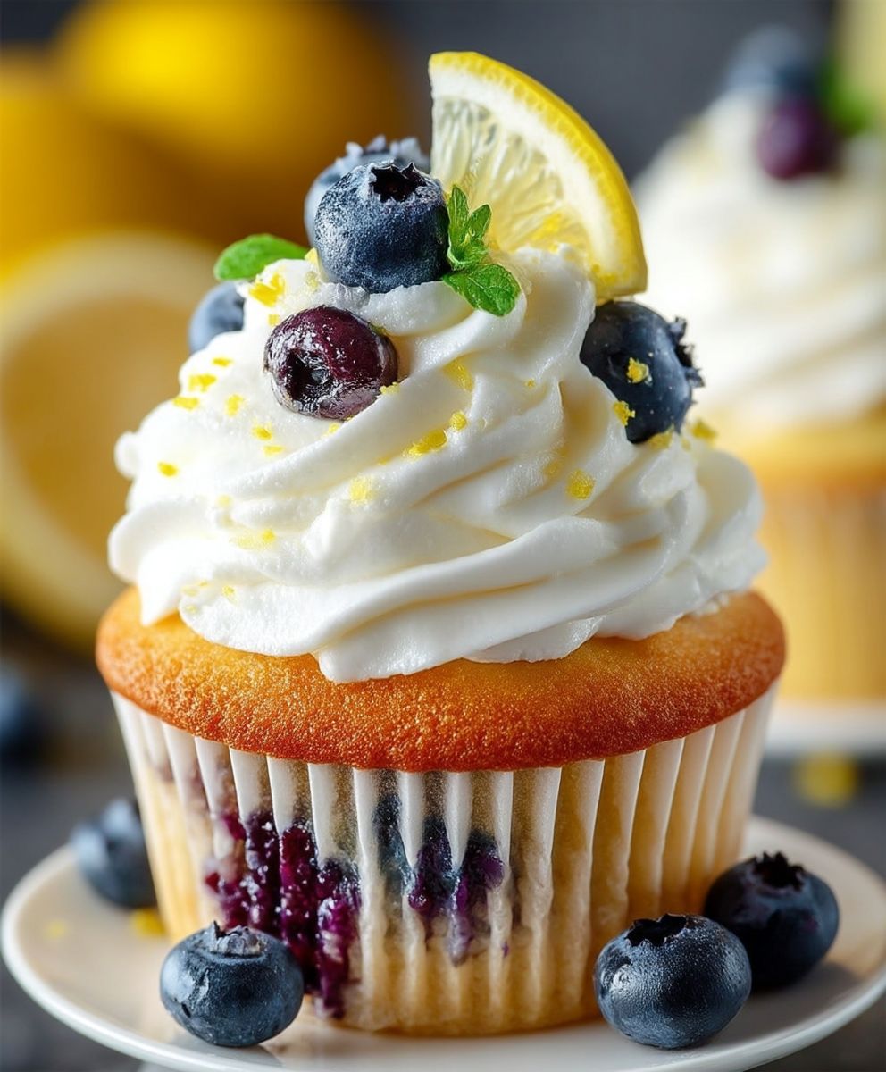 Lemon Blueberry Cupcakes