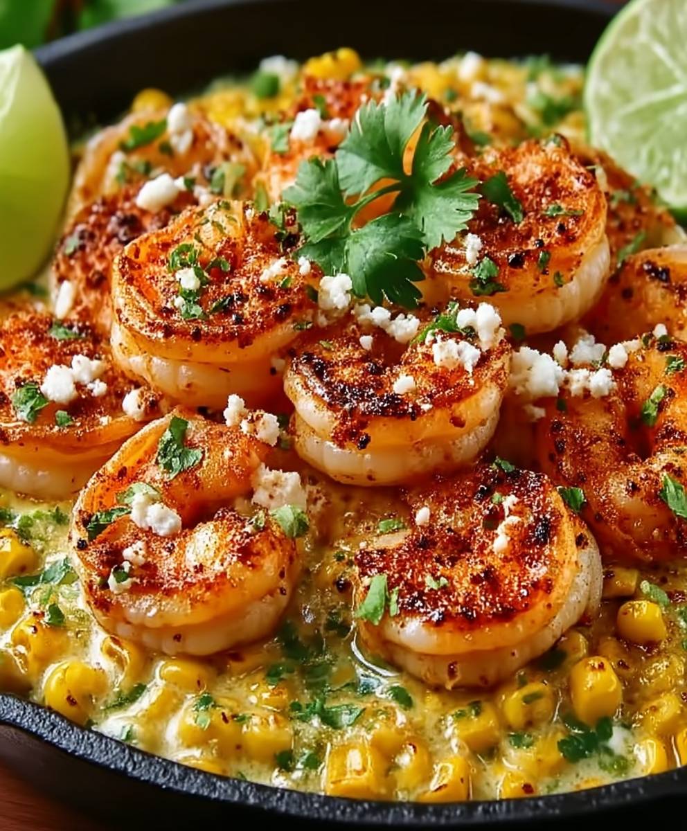 Mexican street corn shrimp