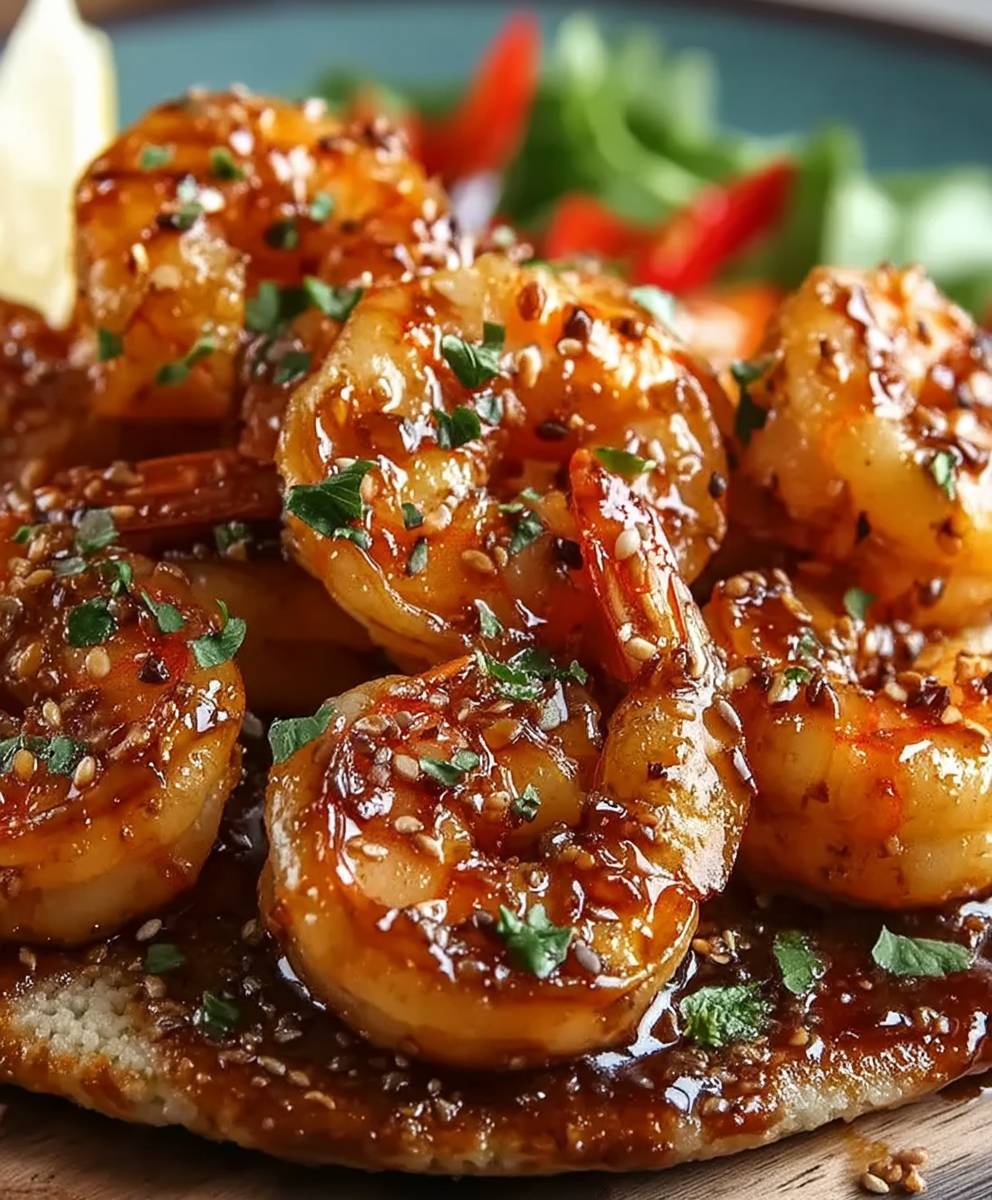 Honey Garlic Prawns