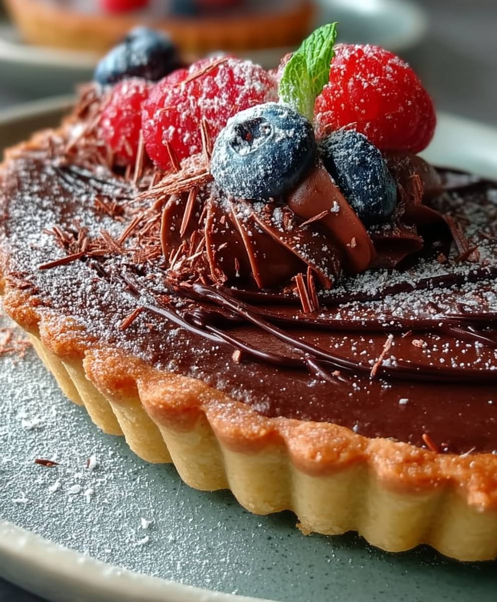 No bake Nutella tart