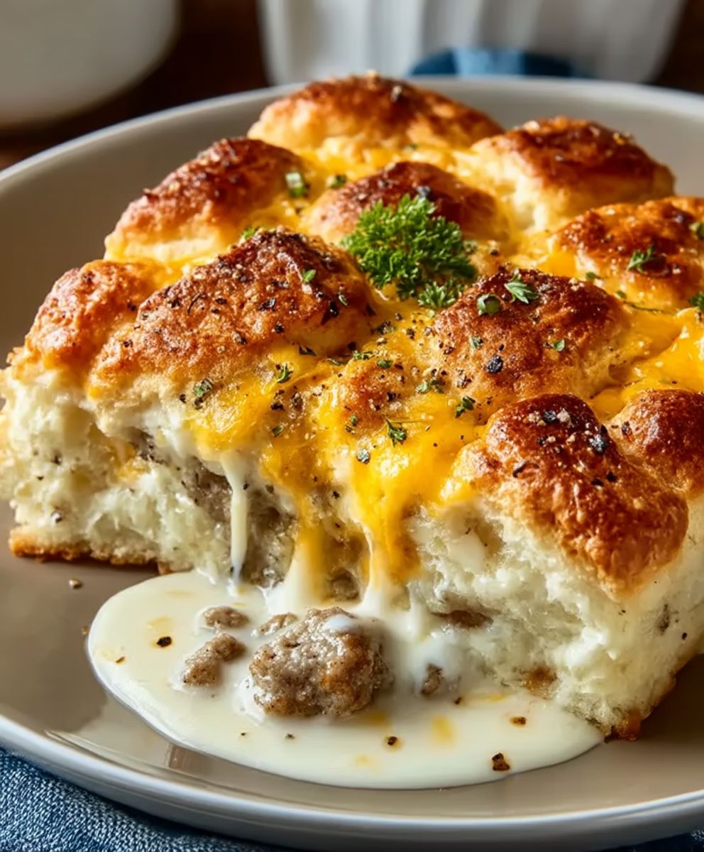 Biscuits and Gravy Casserole