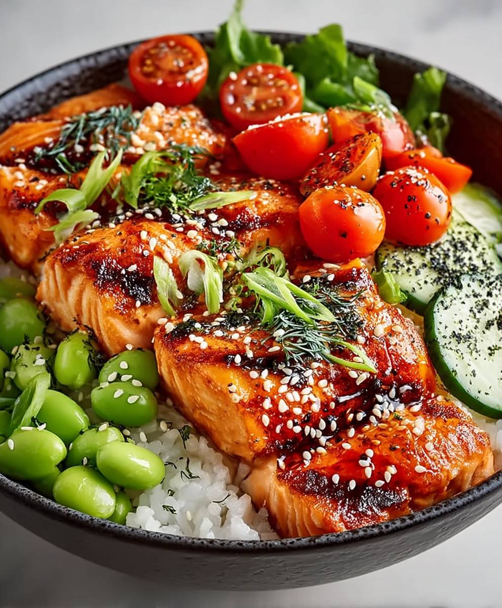 Mediterranean Salmon Bowl