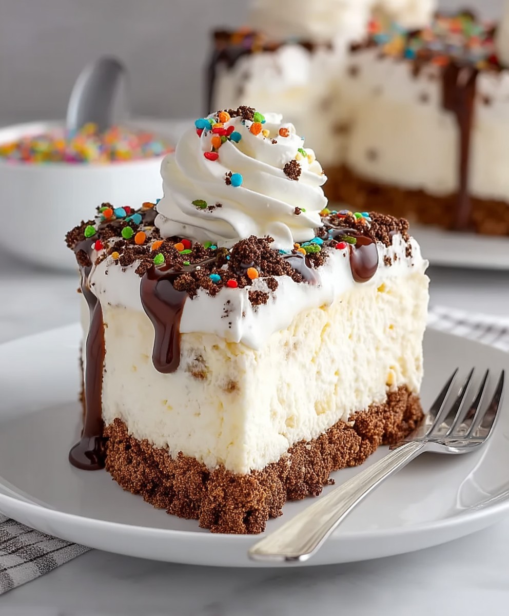 Ice Cream Cookie Crunch Cake