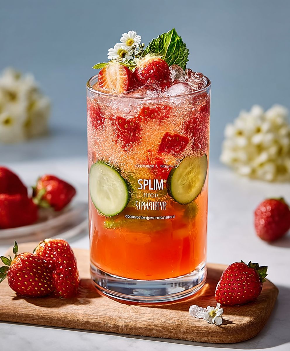 Strawberry springtime sipper