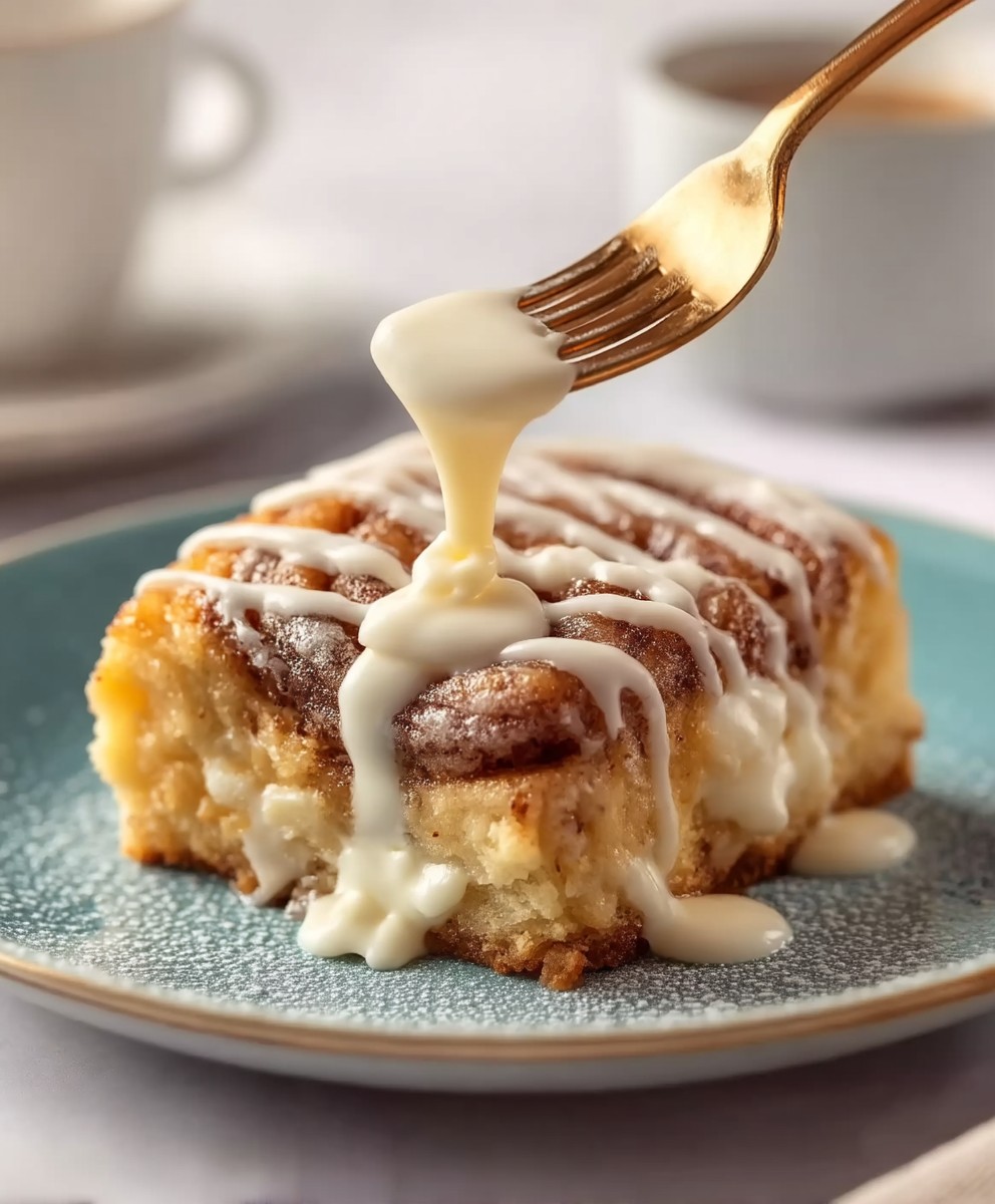 Cinnamon roll cake