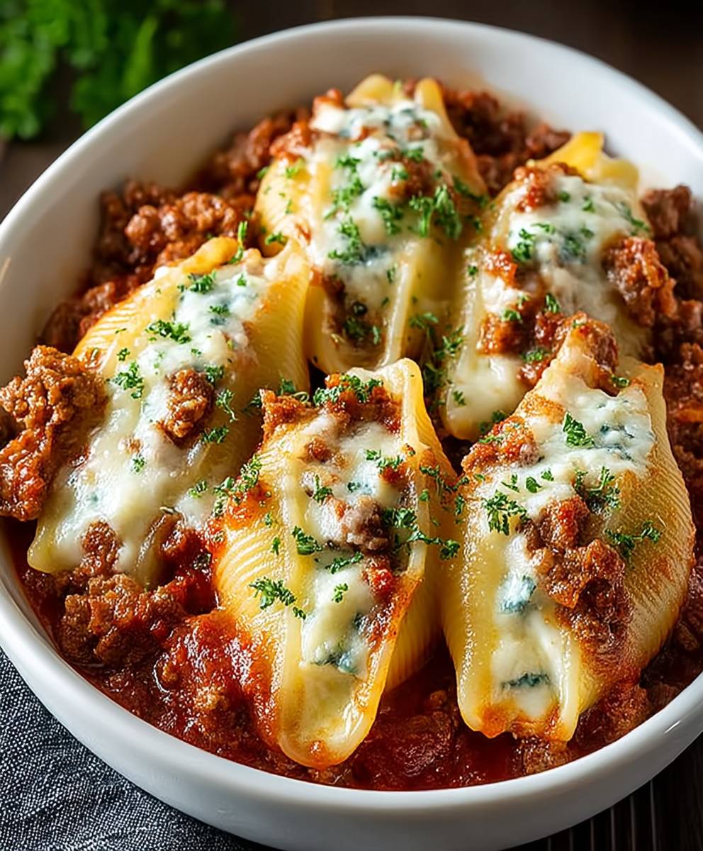 Beef Stuffed Shells Pasta